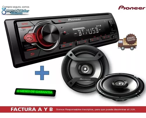  Pioneer MVH-S215BT Digital Media Car Stereo Receiver Single DIN  Bluetooth in-Dash USB MP3 Auxiliary AM/FM Android Smartphone Compatible, :  Electronics