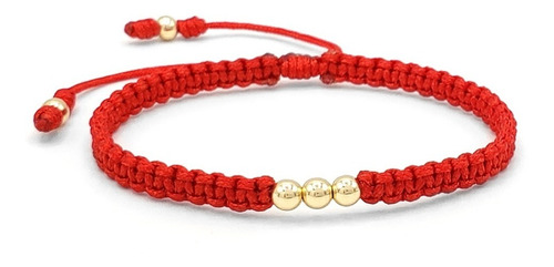 Pulsera Hilo Rojo Oro Laminado 18k Iconic Store