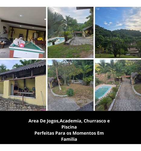 Sítio Com 73.000 M², Internet Fibra Otica De Alta Velocidade,3 Nascentes De Agua Mineral Para Piscicultura, Área De Lazer E Chalés Em Magé/rj