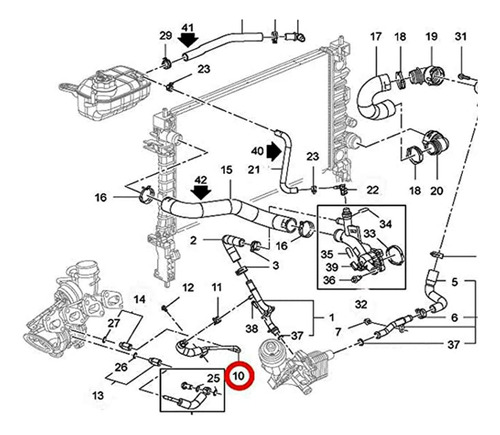 Tubo Entrada Enfriamiento Aceite Turbo Trax 1.4 201620172018