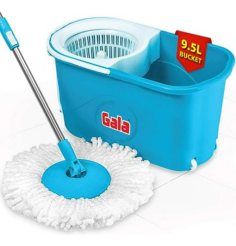 E-quick Spin Mop, Easy Wheels Y Big Bucket Con 2 Recambios D