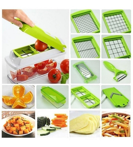 Rallador Cortador Multiple Mandolina Acero Verduras Y Frutas