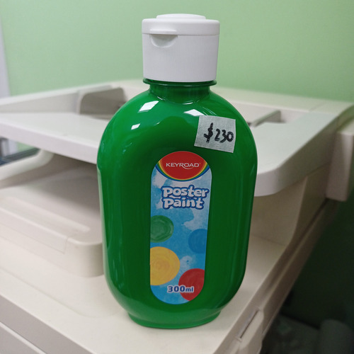 Témpera Infantil Keyroad De 300ml Color Verde