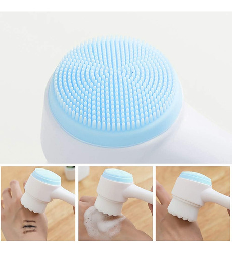 Esponja De Massagem Escova De Limpeza Facial 2 Em 1 Com Cerd