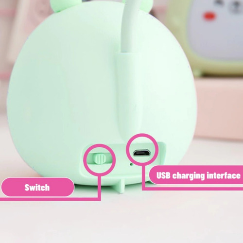 Imagen 3 de 9 de Lampara De Mesa Escritorio Led Rgb Con Diseño Kawaii