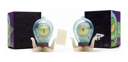Los Simpsons Kidrobot 3 In Kang & Kodos Brillan Obscuridad (Usado)