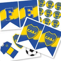Comprar Banderines Imprimibles Boca + Etiquetas