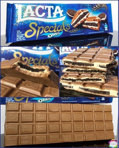Chocolate Lacta Specials Oreo 325g - 3 Barras Grandes