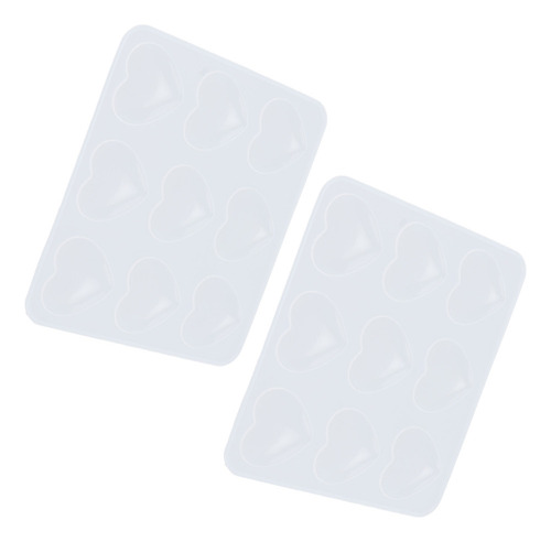 Moldes De Resina Epoxi, 2 Piezas De Silicona, 9 Cavidades, F