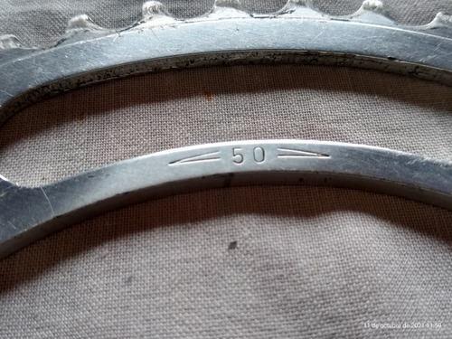 Plato De Pista, Campagnolo, 50 D, Aluminio, Buen Estado (Usado)