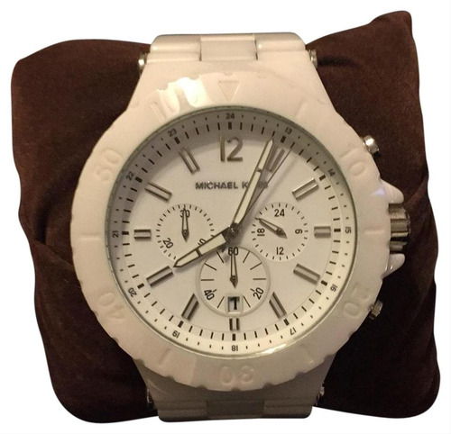 Relógio Michael Kors Mk8177 Dylan Orig Chron Anal Ceramic