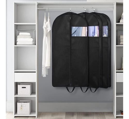 Set De 3 Porta Trajes 60x110 Funda Vestido Saco Ropa Camisa