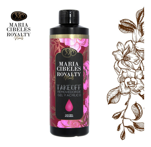 3 Pzas De Removedor De Gel Y Acrílico 8oz, Uñas. Mc Royalty