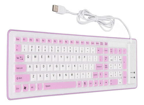 Teclado Silicona Plegable Yoidesu/morado