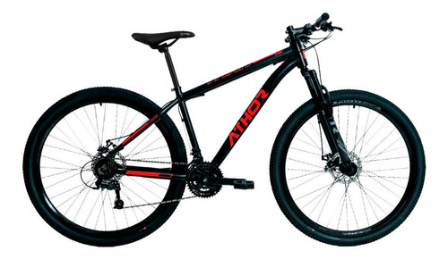 Bicicleta Mtb Athor Titan Aro 29 Alumínio 21v Atr Cor Preto/Vermelho Tamanho do quadro M