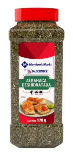 Albahaca Deshidratada Mccormick 170 G