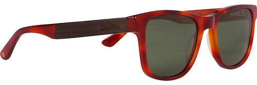 Woodies Gafas De Sol Retro Rojas, Polarizadas Con Lentes Ver