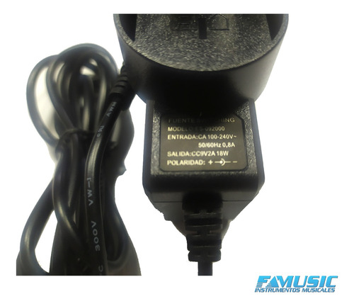 Imagen 4 de 10 de Fuente De Alimentacion Para Teclado Casio Ctk Cts Lks Sa Ctx