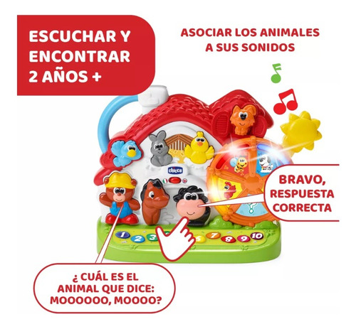 Juguete Didáctico Chicco Nueva Granja Parlante Bilingue