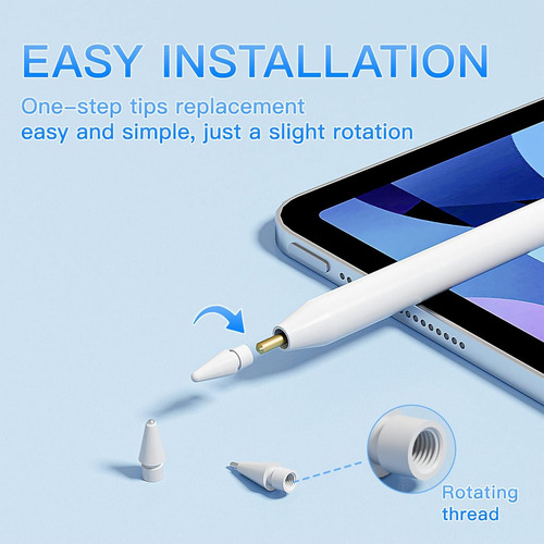 Puntas Para Lapiz De Metal Compatibles Apple Pencil Tactil