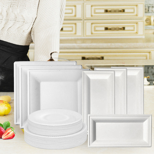 Platos Rectangulares Para Trajes De Mesa, 50 Unidades, Desec