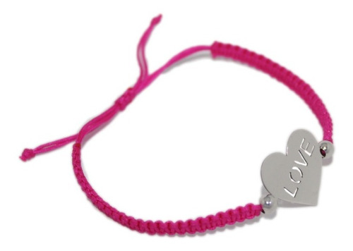 Nueva Pulsera Plata De Ley 925 B201 Corazón Love Hilo Rojo