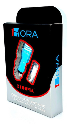 5 Cargador 1hora Automóvil 2.1a Doble Usb Cable V8 Mayoreo