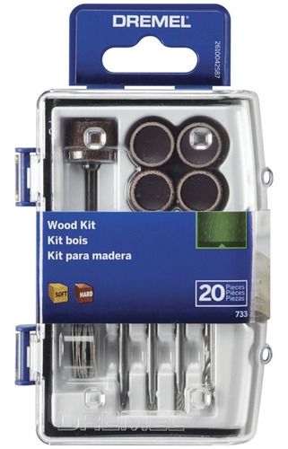 Kit Dremel Minitorno Para Madera 20 Piezas 733-02 Mafacha