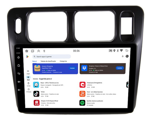 Multimidia Tr4 2002/2014 Android 13 Carplay 2gb 64gb 9p 2cam