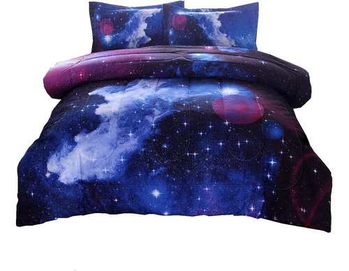 Colchas Tipo A Nice Night Space, Para 2 Camas Individuales,