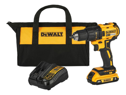 Taladro percutor atornillador inalámbrico de 13mm DeWalt DCD7771D1 20V + 1 batería de 2Ah + accesorio con bolso 220V