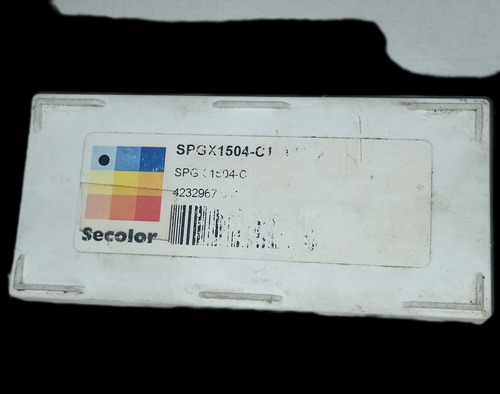 Inserto Cnc Seco Spgx1504c1 T400d Color Negro