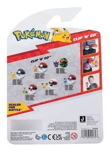 Figura De Turtwig Y Poke Ball De Pokémon Clip N Go Jazwares