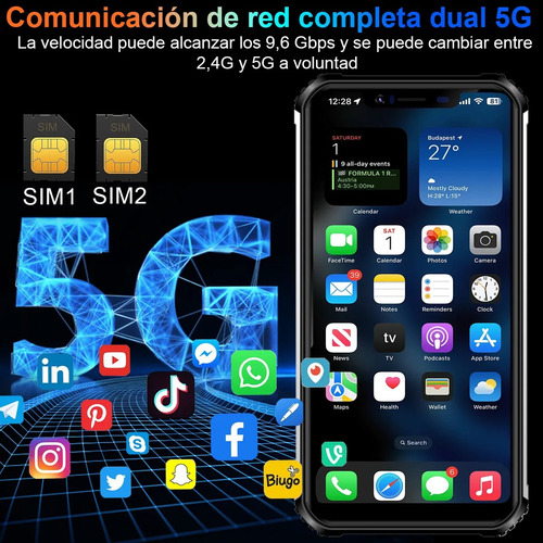 X-tigi Bison1 Teléfono Dual Sim Ram 6gb 64gb Rom Smartphone
