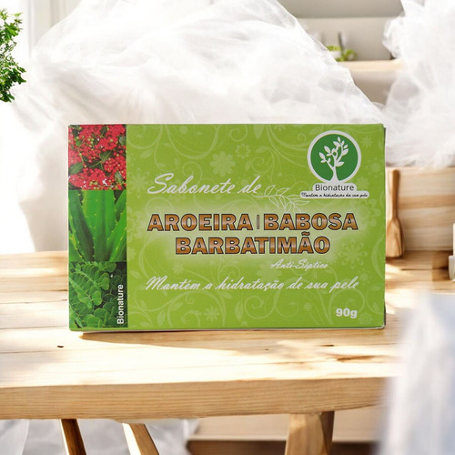 Sabonete De Aroeira Babosa E Barbatimão Bionature 4 X 90g