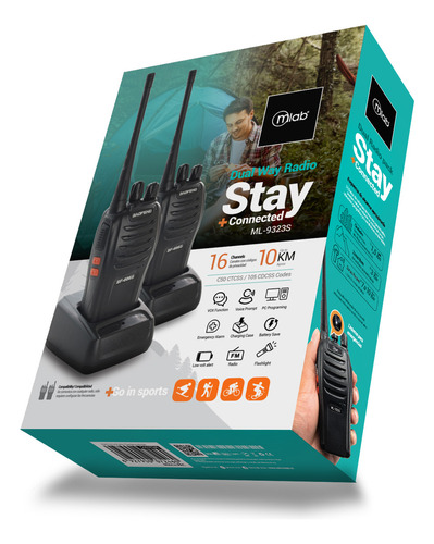 Radio Intercomunicador Mlab Walkie-talkies Kit 2u