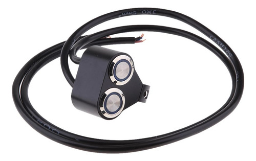 22mm Interruptor De Manillar Motocicleta Doble Luz Azul