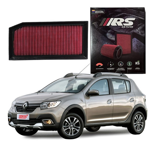 Filtro Ar Esportivo Inbox Sandero Stepway 1.6 Flex 2017