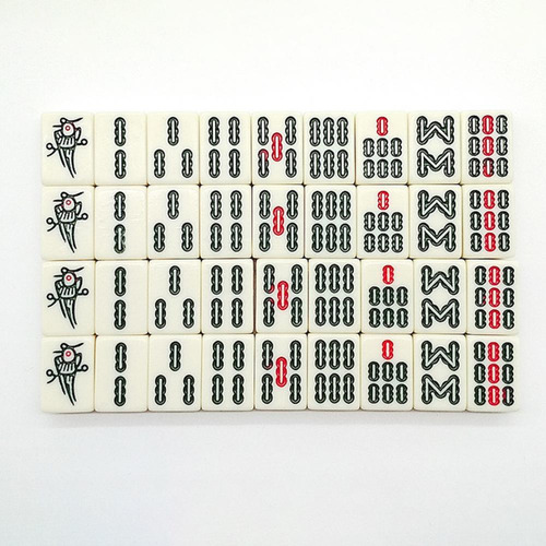 Mini Set De Mahjong Portátil Tablero De Mahjong Portátil Ak