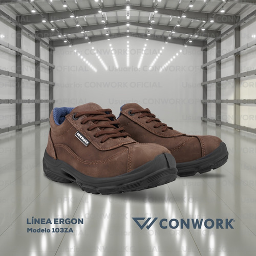 Imagen 8 de 9 de Calzado De Seguridad Conwork Ergon 103za Titan Chocolate