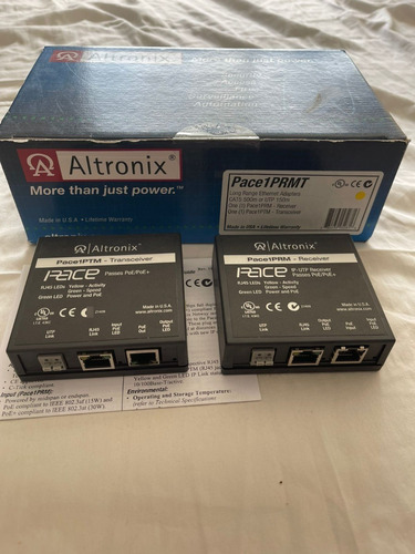 Altronix Pace1prmt  Extensor Ip Poe  Cat 5e 500 Metros Nuevo