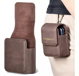 Funda Para Samsung Galaxy Z Flip3 Bolsa De Cuero Con Gancho