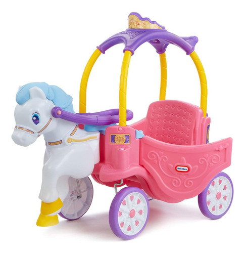 Carro Carrito Montable Carruaje Princesas Little Tikes Niñas