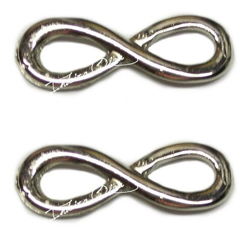 20 Dijes Infinito De Metal Para Pulseras Bijou