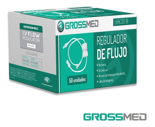 Imagen 1 de 3 de Regulador De Flujo(cuentagotas)- Caja X 50 Unds-grossmed-