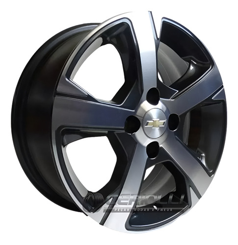 Par De Rodas Onix Ltz 2017 Aro 14 Celta Corsa Cor Grafite Diamantado Escuro