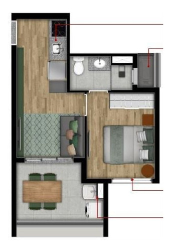 Imagem 15 de 17 de Studio Em Pinheiros,próximo Do Metro Sumare|lançamento A Venda|by You - 0000058 - 69673279