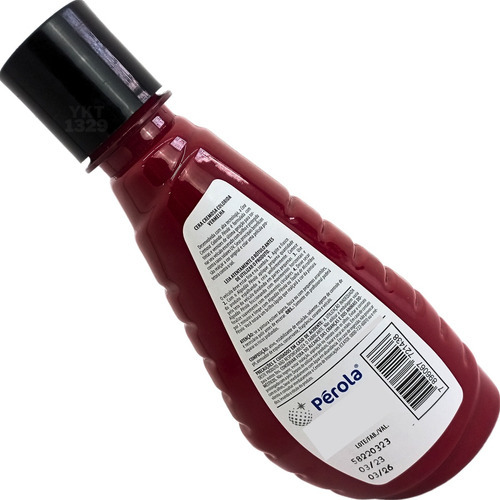 Cera Cremosa Colorida Na Cor Vermelha 250ml Original Pérola