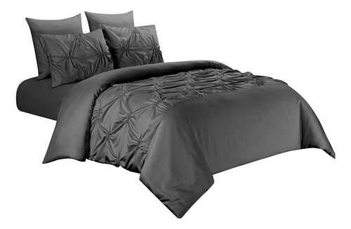 Juego De Ropa De Cama Con Bordado Elástico De 3 Piezas (1 F