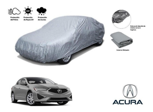 Cubierta Funda Cubre Auto Afelpada Acura Ilx 2.4l 2019